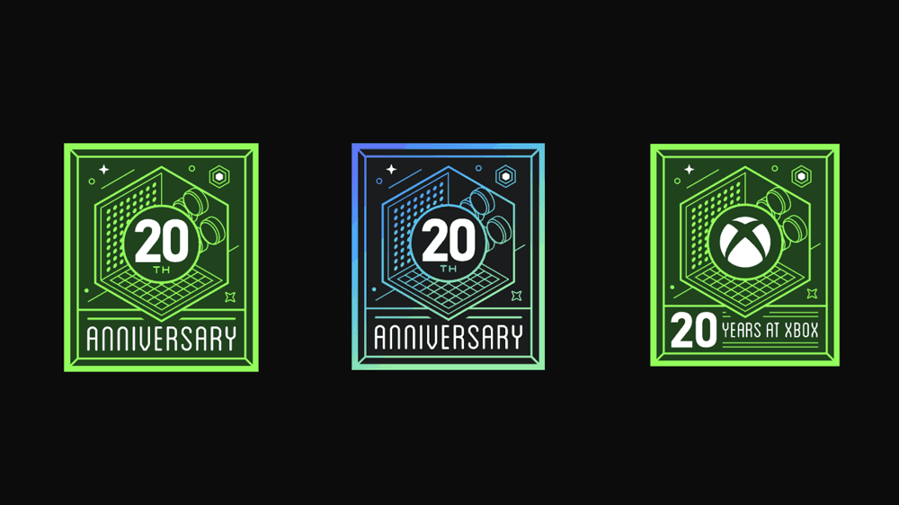 XBOX 20TH Anniversary Badge